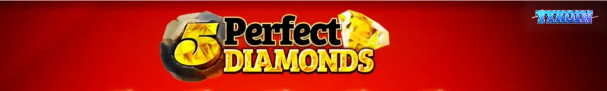 Tampilan visual slot 5 Perfect Diamonds dengan tema klasik dan simbol berlian